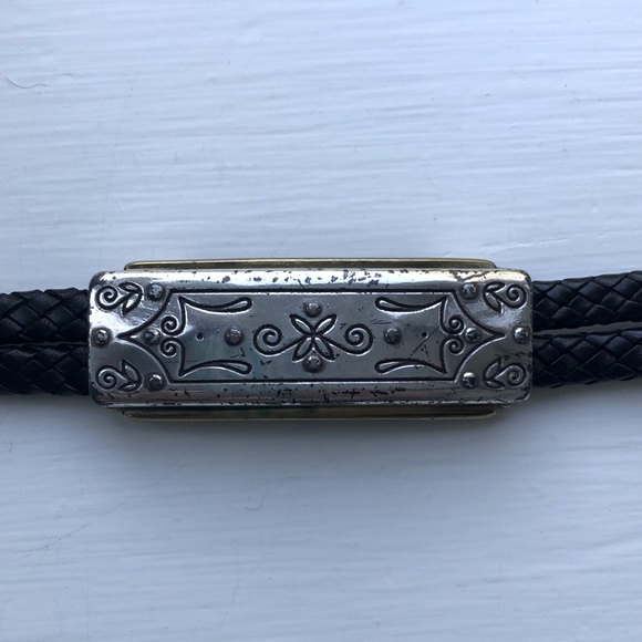 Brighton Accessories - Vintage Y2K Brighton Black Leather Lariat Belt Western Cowgirl Southwest